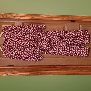 *5 for $10* Ann Taylor Pink Floral Midi Dress Size 4